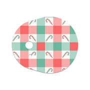 Peelz Peppermint Plaid Dexcom G7 and Stelo Transmitter Sticker - Pump Peelz Peelz/Stickers