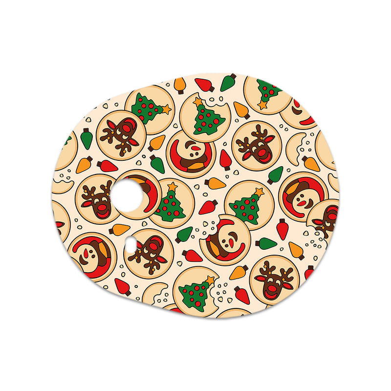 Peelz Santa's Cookies Dexcom G7 and Stelo Transmitter Sticker - Pump Peelz Peelz/Stickers