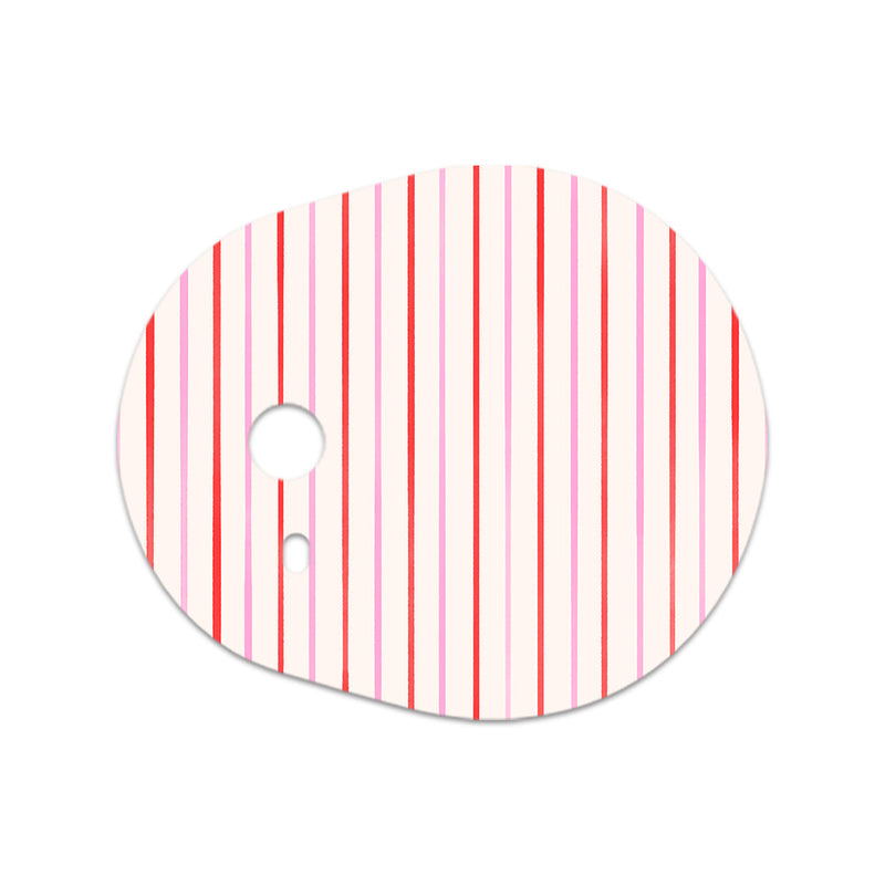 Peelz Peppermint Stripes Dexcom G7 and Stelo Transmitter Sticker - Pump Peelz Peelz/Stickers