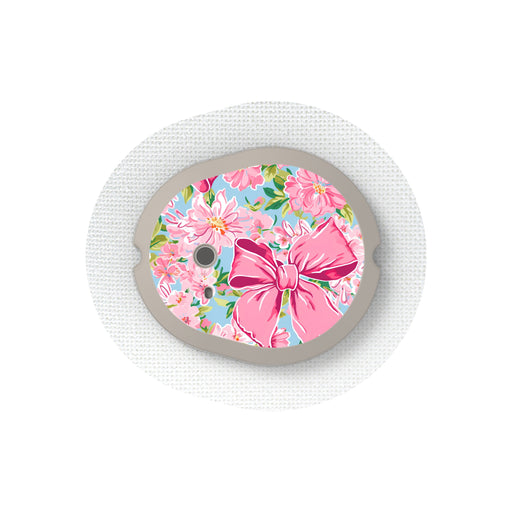 Peelz Blossom Bows Sticker Designed for the DEXCOM G7 and Stelo Transmitter Peelz/Stickers