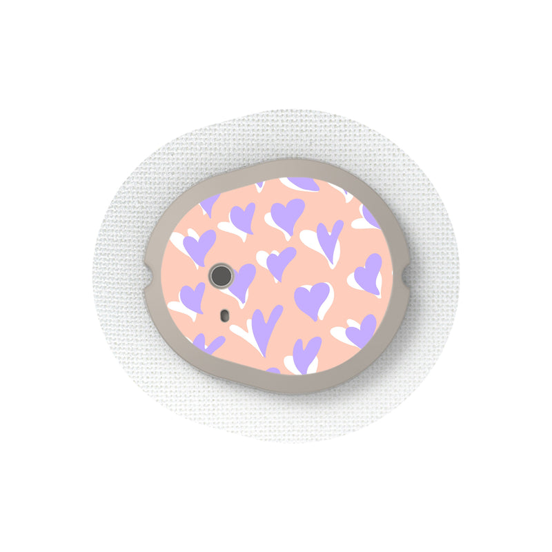 Peelz Lavender Love Sticker Designed for the DEXCOM G7 and Stelo Transmitter Peelz/Stickers