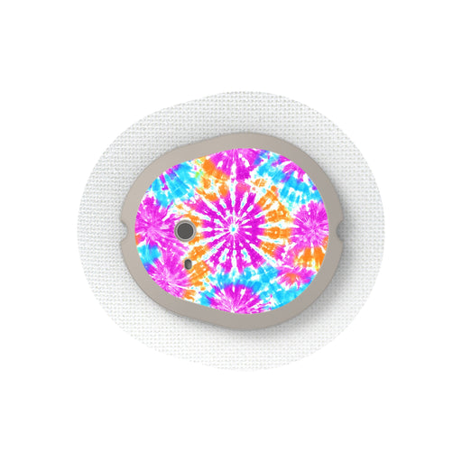 Peelz Neon Tie Dye Sticker Designed for the DEXCOM G7 and Stelo Transmitter Peelz/Stickers
