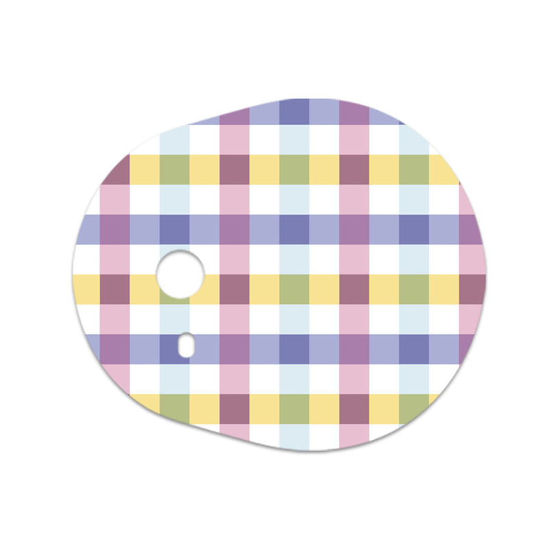 Peelz Spring Plaid Sticker Designed for the DEXCOM G7 and Stelo Transmitter Peelz/Stickers