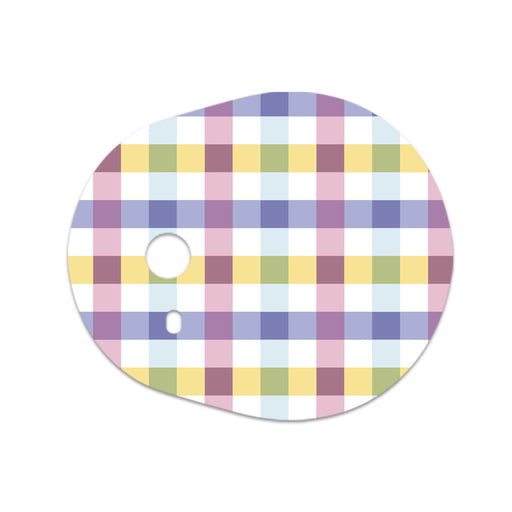 Peelz Spring Plaid Sticker Designed for the DEXCOM G7 and Stelo Transmitter Peelz/Stickers