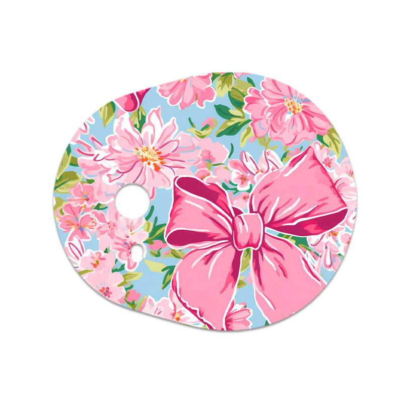 Peelz Blossom Bows Sticker Designed for the DEXCOM G7 and Stelo Transmitter Peelz/Stickers
