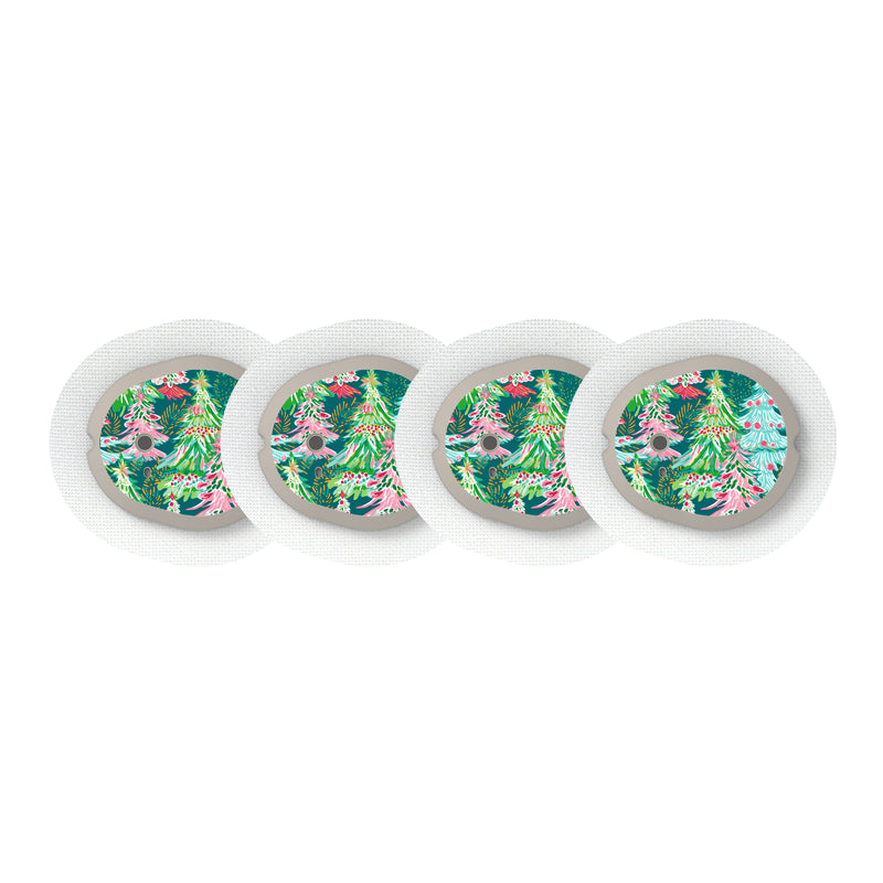 Peelz Festive Forest Dexcom G7 and Stelo Transmitter Sticker - Pump Peelz Peelz/Stickers
