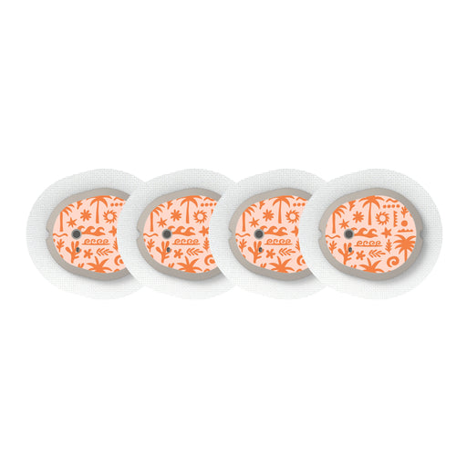 Peelz Terracotta Tides Dexcom G7 and Stelo Transmitter Sticker - Pump Peelz Peelz/Stickers