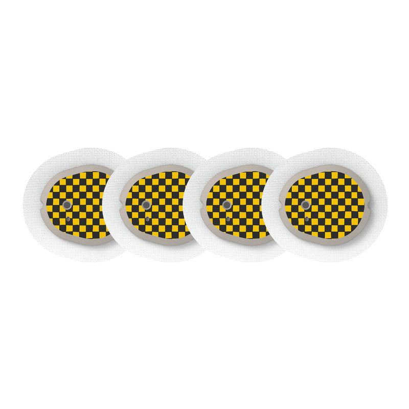 Peelz Charlie Check Dexcom G7 and Stelo Transmitter Sticker - Pump Peelz Peelz/Stickers