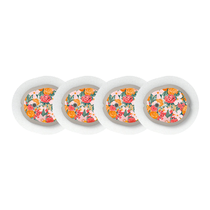 Peelz Blush Blossom Designed for the DEXCOM G7 and Stelo Transmitter Peelz/Stickers