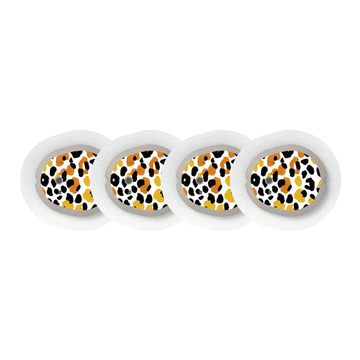 Peelz Golden Leopard Dexcom G7 and Stelo Transmitter Sticker - Pump Peelz Peelz/Stickers
