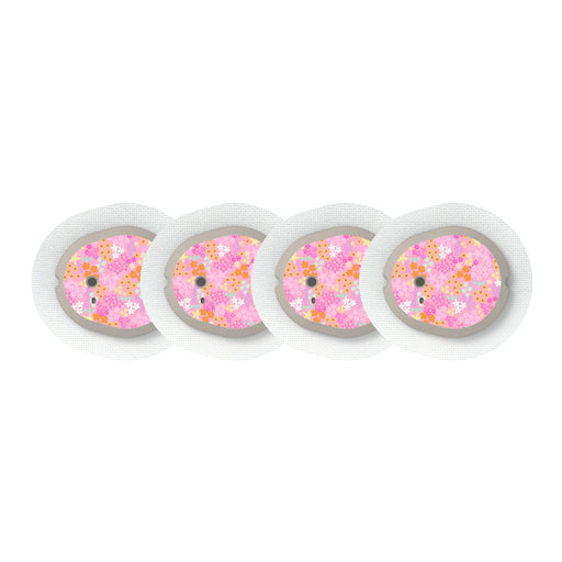 Peelz Pink Petals Dexcom G7 and Stelo Transmitter Sticker - Pump Peelz Peelz/Stickers