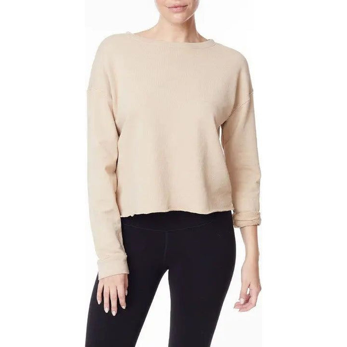 Garment Dye French Terry Crop Long Sleeve