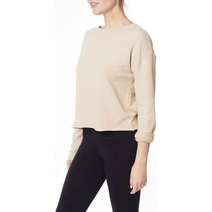 Garment Dye French Terry Crop Long Sleeve