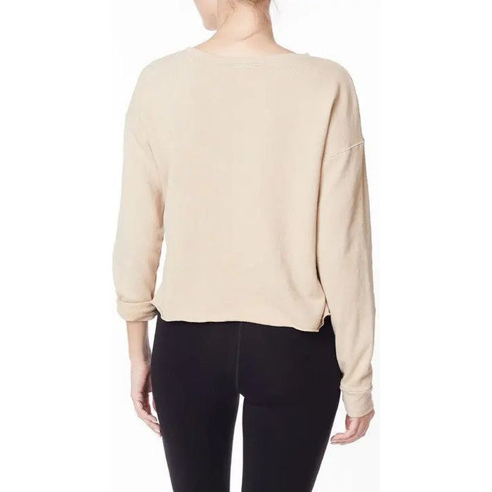 Garment Dye French Terry Crop Long Sleeve