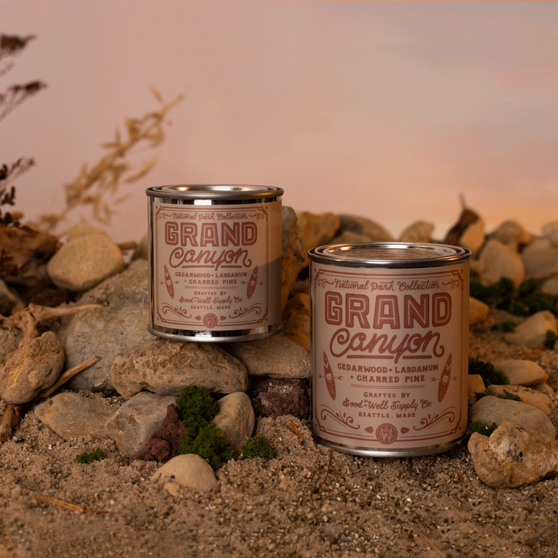 Good & Well Supply Co Grand Canyon National Park Candle Candles