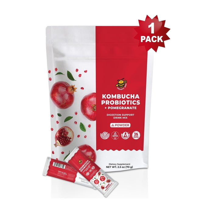 Kombucha Probiotics + Pomegranate Powder (14 counts) 2.5 oz (70g)