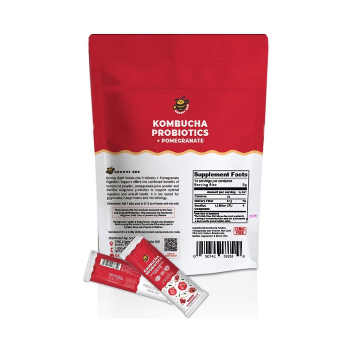 Kombucha Probiotics + Pomegranate Powder (14 counts) 2.5 oz (70g)