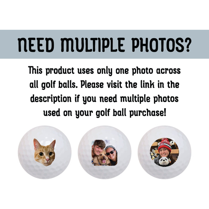 Add Your Pet Photo Golf Balls