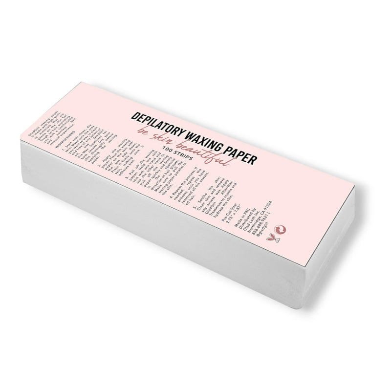 GladGirl Depilatory Waxing Paper -100 per Quantity Eyebrows