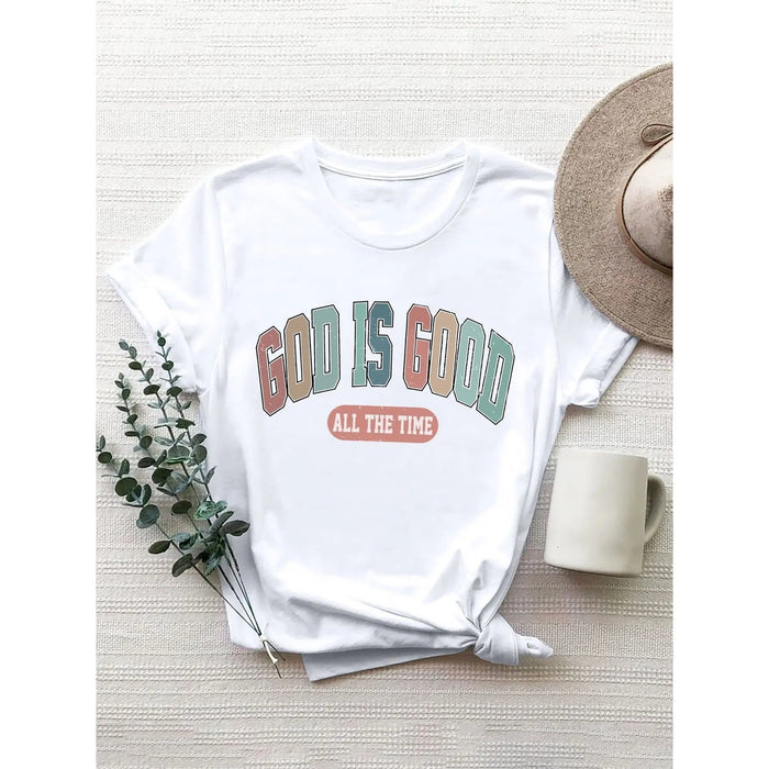 God Is Good All The Time Round Neck T-Shirt