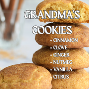 Brigid Trading Company Grandma's Cookies Soy Wax Candle - Cinnamon, Clove, Nutmeg, Ginger, Vanilla, and Citrus Aromatherapy Candle