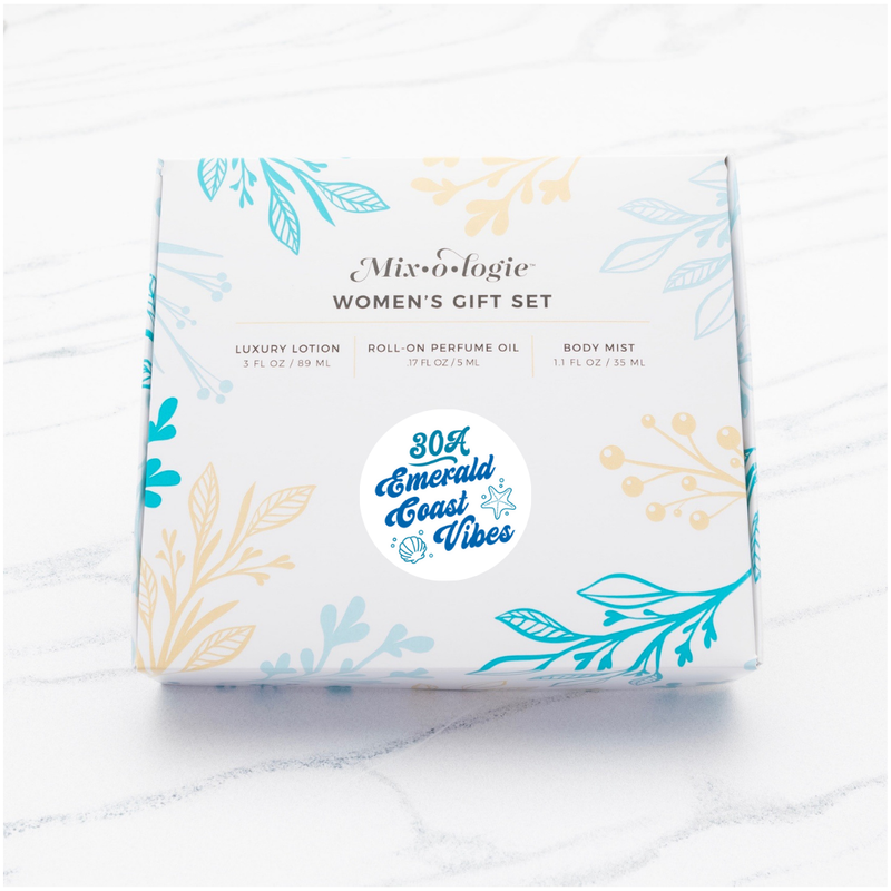 MIXOLOGIE 30A Emerald Coast Vibes | Gift Set Trio Box Gift Set