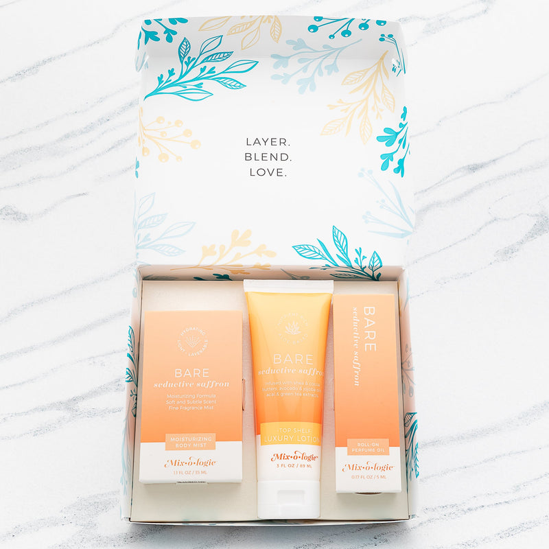 MIXOLOGIE Bare (Seductive Saffron) | Gift Set Trio Box Gift Set