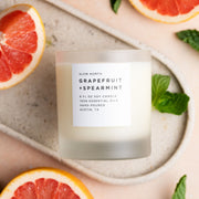 Slow North Grapefruit + Spearmint - Signature Candle Frosted Candles