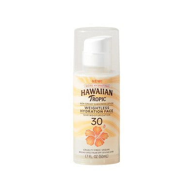 This is Beauty US Hawaiian Tropic Silk Hydration Weightless Face Sunscreen SPF 30 1.7oz - Imperfect Container HEALTH AND BEAUTY