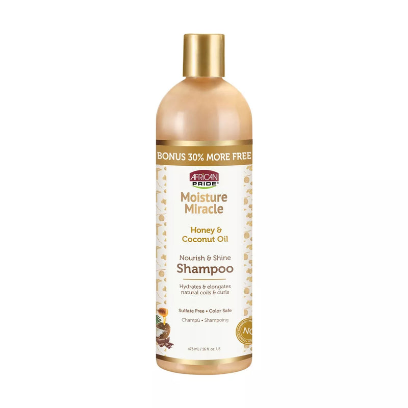 Mill's Beauty Supply African Pride Moisture Miracle Honey & Coconut Oil Nourish & Shine Shampoo Shampoo
