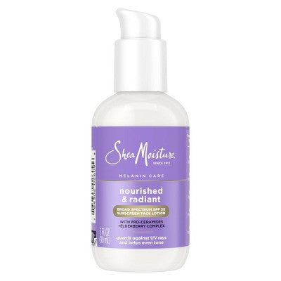 This is Beauty US SheaMoisture Melanin Care Broad Spectrum SPF 30 Sunscreen Face Lotion 3 fl oz - Imperfect Container HEALTH AND BEAUTY