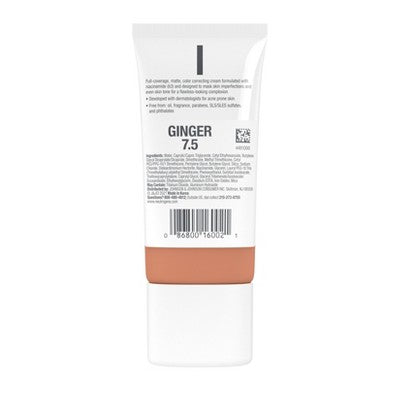 This is Beauty US Neutrogena Clear Coverage Flawless Matte Color Correcting Cream, Full-Coverage 7.5 Ginger - New HEALTH AND BEAUTY