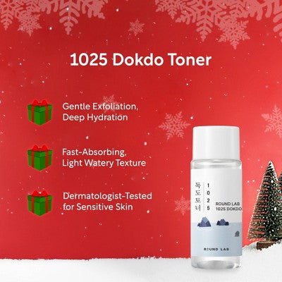 This is Beauty US Round Lab 1025 Dokdo Travel Skincare Gift Set 4pc - Imperfect Box HEALTH AND BEAUTY