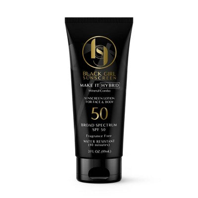 This is Beauty US Black Girl Sunscreen Make it Hybrid with Zinc and Lavender Sunscreen SPF 50 3 fl oz - Imperfect Container HEALTH AND BEAUTY