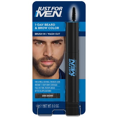 This is Beauty US Just For Men 1-Day Beard &  Brow Color Dark Brown - New HEALTH AND BEAUTY