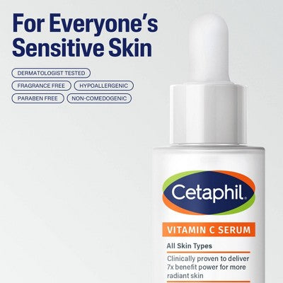 This is Beauty US Cetaphil Brightening Vitamin C Face Serum 1fl oz - Imperfect Box HEALTH AND BEAUTY