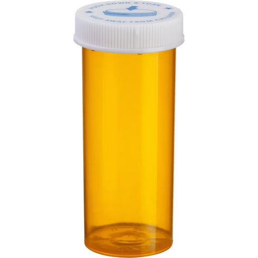 ColorSafe ColorSafe Amber Prescription Vial, 8 Dram, with Child-Resistant (CRC) Cap Medical Supplies