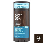 This is Beauty US Every Man Jack All Over Solid Deodorant Coconut + Vanilla 2.6oz - New HEALTH AND BEAUTY