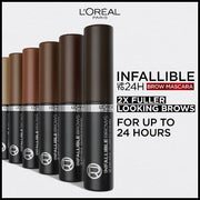 This is Beauty US L'Oreal Paris Infallible Brows 24H Volumizing Eyebrow Mascara 6 Light Brunette 0.13 fl oz - Imperfect Box HEALTH AND BEAUTY