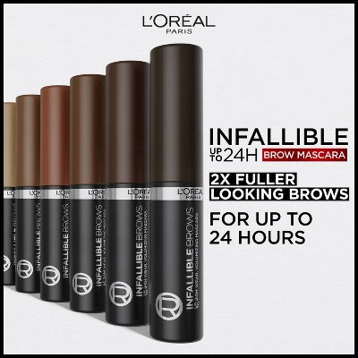 This is Beauty US L'Oreal Paris Infallible Brows 24H Volumizing Eyebrow Mascara 6 Light Brunette 0.13 fl oz - Imperfect Box HEALTH AND BEAUTY