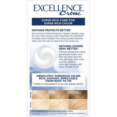 This is Beauty US L'Oreal Paris Excellence Triple Protection 6.3 fl oz 02 Extra Light Natural Blonde 1 Kit - New HEALTH AND BEAUTY