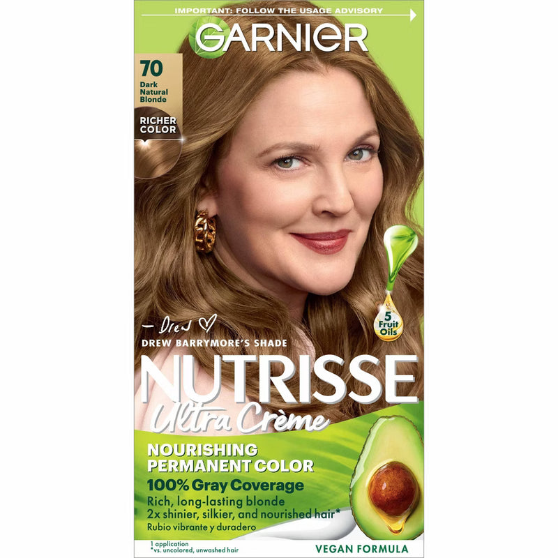 Garnier Garnier Nutrisse Ultra Color Nourishing Color Creme  70 Dark Natural Blonde Hair Color