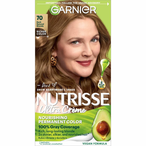 Garnier Garnier Nutrisse Ultra Color Nourishing Color Creme  70 Dark Natural Blonde Hair Color