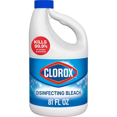 Clorox Clorox Disinfecting Bleach, Concentrated Formula, Regular - 81 Fl Oz Bleach White Smoke