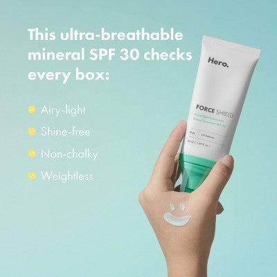 This is Beauty US Hero Force Shield Superlight Sunscreen SPF30 50ml - Imperfect Box HEALTH AND BEAUTY