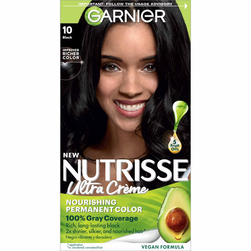 Garnier Garnier Nutrisse Ultra Color Nourishing Color Creme 10 Black Licorice Hair Color