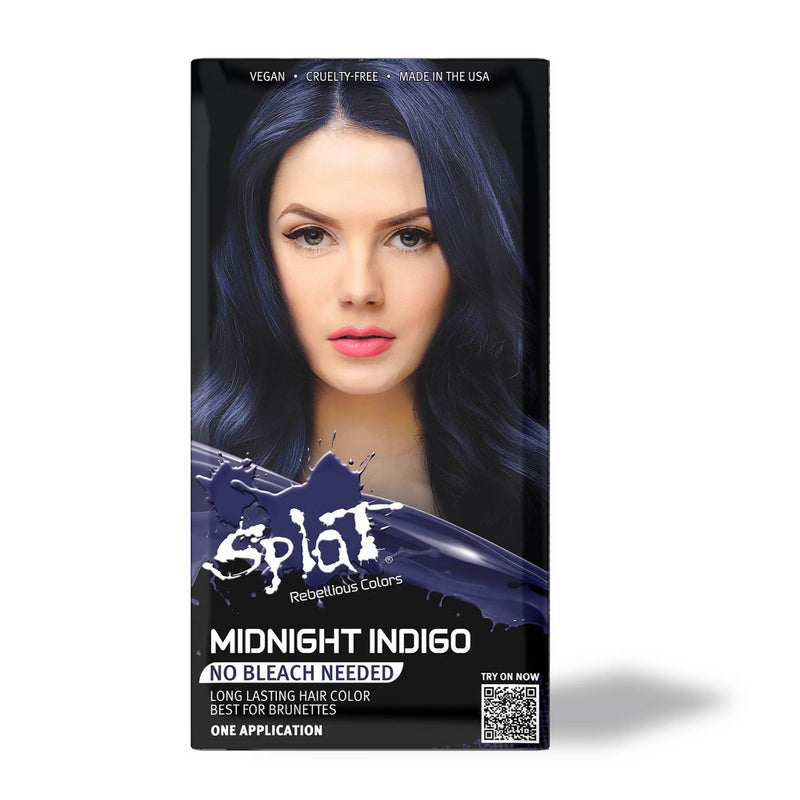 Splat Splat Midnight Indigo Hair Color Kit Semi-Permanent Hair Color