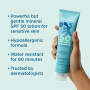 This is Beauty US Blue Lizard Sensitive Mineral Sunscreen Lotion SPF 50+ 5 fl oz - Imperfect Container HEALTH AND BEAUTY