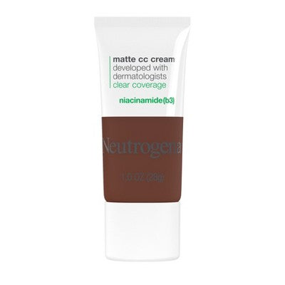 This is Beauty US Neutrogena Clear Coverage Flawless Matte Color Correcting Cream, Full-Coverage 10.0 Sienna - New HEALTH AND BEAUTY