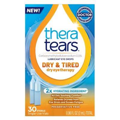 TheraTears TheraTears Dry and Tired Lubricant Eye Drops - 30ct Eye Drops & Lubricants